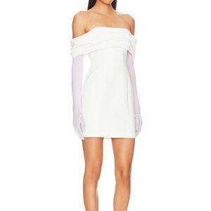 Amanda Uprichard Off-Shoulder White Dress